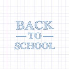 Back to school background, vector illustration.