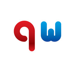 qw logo initial blue and red 