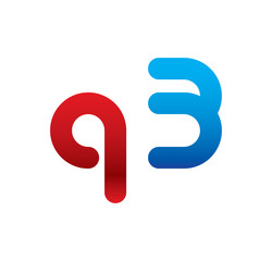 q3 logo initial blue and red 