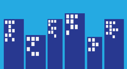 city skyline header or banner