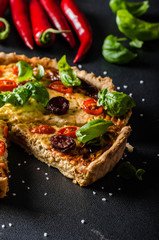 Homemade quiche delicious