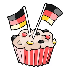 Deurstickers Taartje voor Duitsland © emieldelange