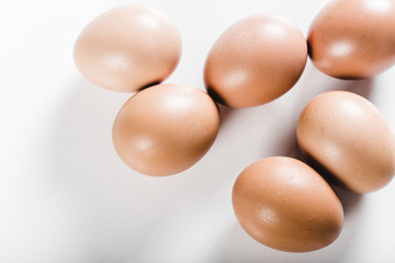 eggs isolated on white background