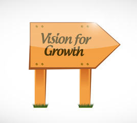 vision for growth wood sign concept