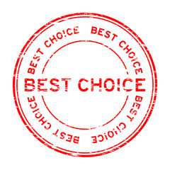 Grunge red best choice rubber stamp