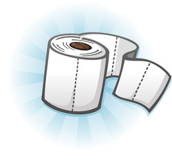 Toilet Paper Cartoon Illustration
