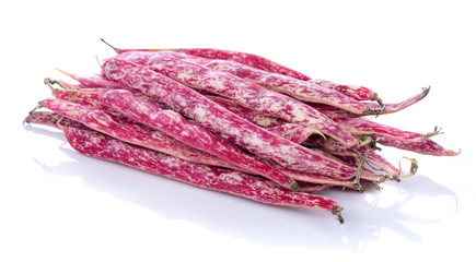 Raw red bean pods