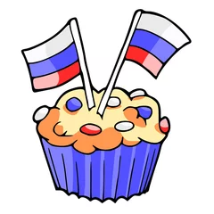 Deurstickers Rusland viert feest © emieldelange