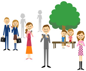 ゲームに夢中になる人々