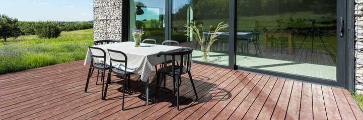 Place for outside dining