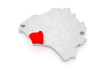 Schierstein, Wiesbaden Bezirke 3D