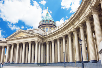 Fototapeta na wymiar Kazan Cathedral in St.Petersburg, Russia