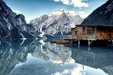 Photo sur Plexiglas Dolomites Dolomites - montagnes dans les Alpes