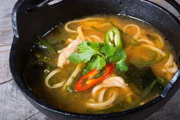 Asian noodles soup