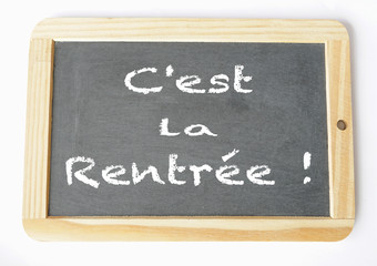 Obraz premium C'est la rentrée ardoise et craie