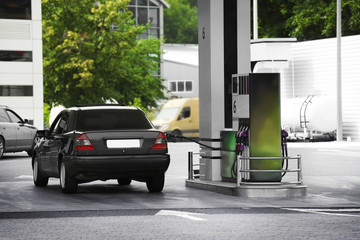 Modern petrol station beside the road © Africa Studio