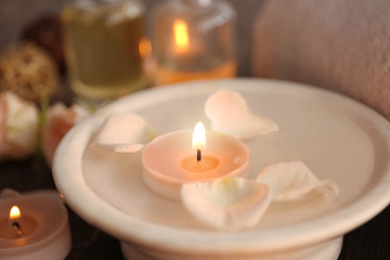 Beautiful spa composition, closeup