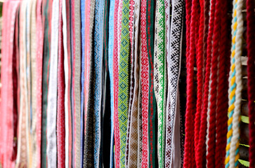 Traditional ukrainian belts.