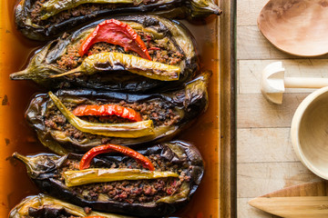 Karniyarik / Turkish Traditional food.