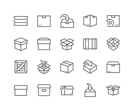 Line Box Icons