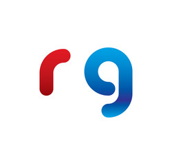 rg logo initial blue and red