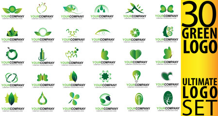 Green logo set