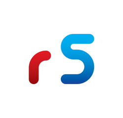 r5 logo initial blue and red