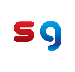 sg logo initial blue and red