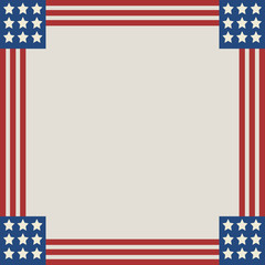 Vector - American Flag Frame. Vector