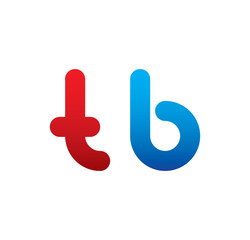 tb logo initial blue and red