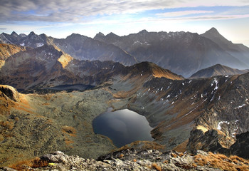 Zadni Staw Polski in  Valley Of The Five Lakes. Tatras