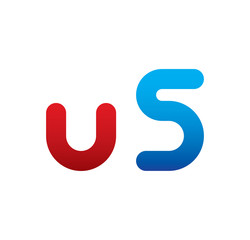 u5 logo initial blue and red