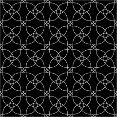 Obraz premium Vector seamless background in black and white.