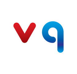 vq logo initial blue and red