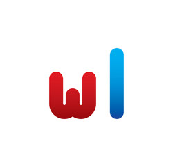 wl logo initial blue and red