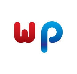 wp logo initial blue and red