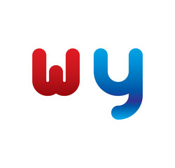 wy logo initial blue and red