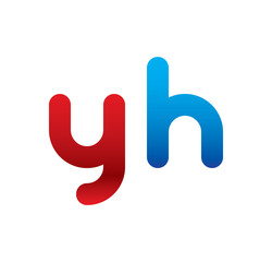 yh logo initial blue and red