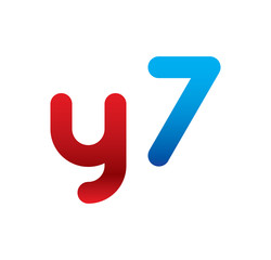 y7 logo initial blue and red