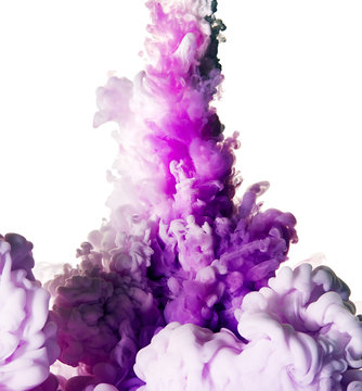 Splash of purple paint