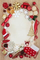 Christmas Abstract Decorative Border
