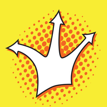 Pop art arrow