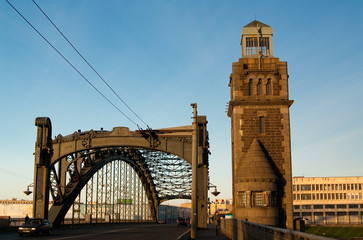 The Bridge of Peter the Great. Saint Petersburg, Russian Federation.