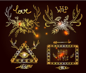 vector boho illustration