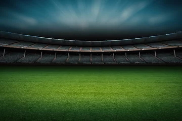 Peel and stick wall murals stadium with soccer field