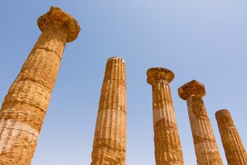 Valley of Temples, Agrigento Sicily in Italy.
