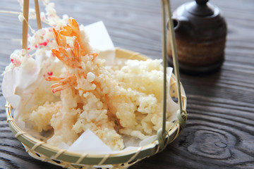 Japanese food , Shrimp Tempura