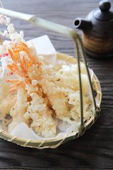 Japanese food , Shrimp Tempura