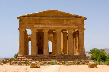 Valley of Temples, Agrigento Sicily in Italy.