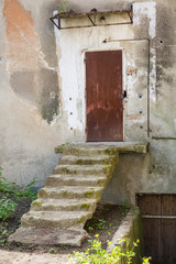 Staircase of old building